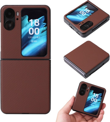 SmartLike Back Cover for Oppo Find N2 Flip(Brown, Shock Proof, Pack of: 1)