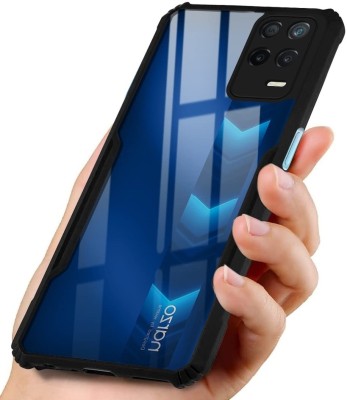 Cell Mobile Bumper Case for Realme 8s 5G(Black, Transparent, Grip Case, Pack of: 1)