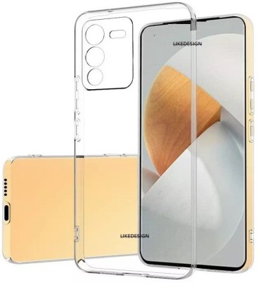 LIKEDESIGN Bumper Case for vivo V25 Pro, vivo V25 Pro 5G(Transparent, Shock Proof, Silicon, Pack of: 1)