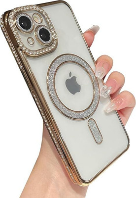 Madhav Enterprises Bumper Case for Iphone 14 Plus(Gold, Charging Case, Pack of: 1)