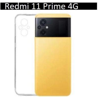 Bodoma Bumper Case for Redmi 11 Prime 4G, Xiaomi Redmi 11 Prime 4G(Transparent, Shock Proof, Silicon, Pack of: 1)