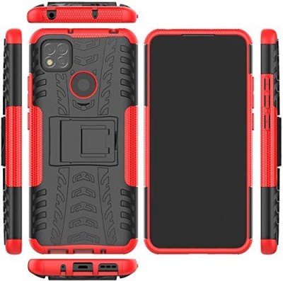 Elica Bumper Case for Xiaomi Redmi 9C(Red, Shock Proof, Pack of: 1)