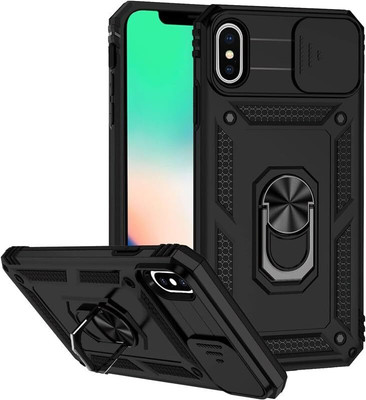 CONNECTPOINT Bumper Case for Apple iPhone XS Max(Black, Ring Case, Pack of: 1)