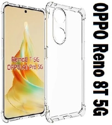 LIKEDESIGN Bumper Case for OPPO Reno 8T 5G, Reno 8T 5G(Transparent, Shock Proof, Silicon, Pack of: 1)
