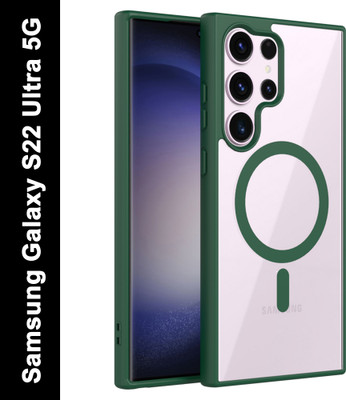 Zapcase Back Cover for Samsung Galaxy S22 Ultra 5G(Green, Magsafe, Pack of: 1)