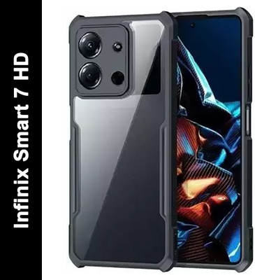 NewSelect Back Cover for Infinix Smart 7 HD(Black, Grip Case, Pack of: 1)