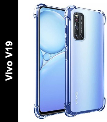 RUNICHA Back Cover for VIVO V19(Transparent, Grip Case, Pack of: 1)