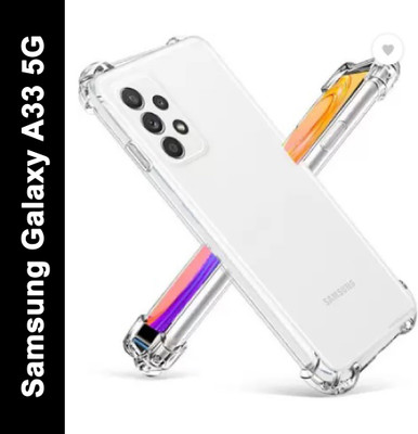 NewSelect Back Cover for Samsung Galaxy A33 5G(Transparent, Grip Case)