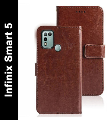 WEBKREATURE Back Cover for Infinix Smart 5(Brown, Dual Protection, Pack of: 1)