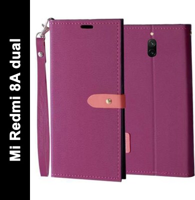 Turncoat Flip Cover for Mi Redmi 8A dual(Pink, Grip Case, Pack of: 1)