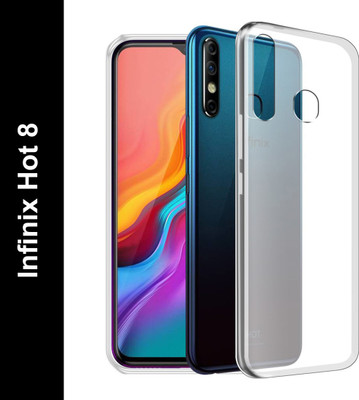 Flipkart SmartBuy Back Cover for Infinix Hot 8(Transparent, Grip Case, Silicon, Pack of: 1)