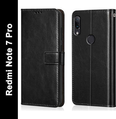 Chaseit Flip Cover for Mi RedmI Note 7 Pro(Black, Shock Proof, Pack of: 1)