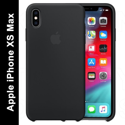 KARWAN Back Cover for Apple iPhone XS Max(Black, Shock Proof, Silicon, Pack of: 1)