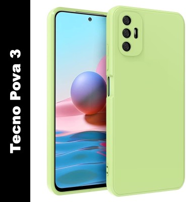 Wellchoice Back Cover for Tecno Pova 3(Green, Grip Case, Pack of: 1)