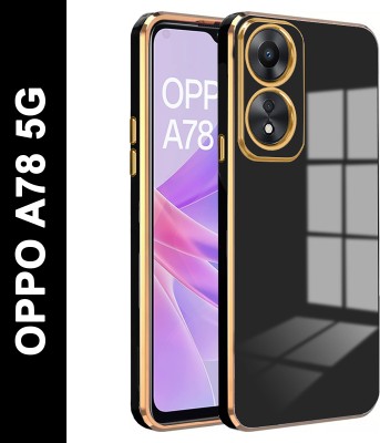 KARWAN Back Cover for OPPO A78 5G(Black, Shock Proof, Silicon, Pack of: 1)
