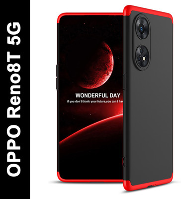KWINE CASE Back Cover for OPPO Reno8T 5G(Red, Dual Protection, Pack of: 1)