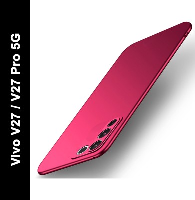 Micvir Back Cover for vivo V27 5G, vivo V27 Pro 5G(Red, Hard Case, Pack of: 1)
