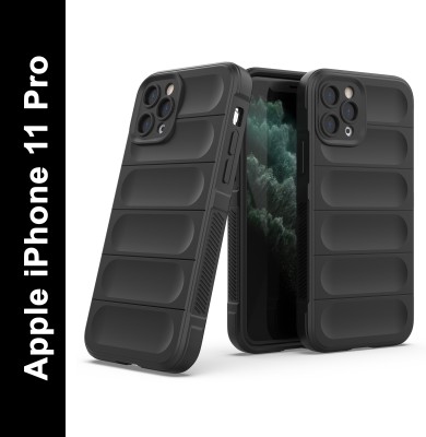 Zapcase Back Cover for Apple iPhone 11 Pro(Black, 3D Case, Silicon, Pack of: 1)