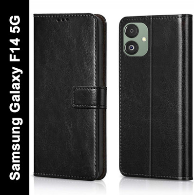 Cockcrow Flip Cover for Samsung Galaxy F14 5G(Black, Shock Proof, Pack of: 1)