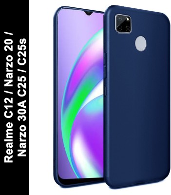 Febelo Back Cover for Realme C12, Realme Narzo 20, Realme Narzo 30A, Realme C25, Realme C25s(Blue, Grip Case, Pack of: 1)