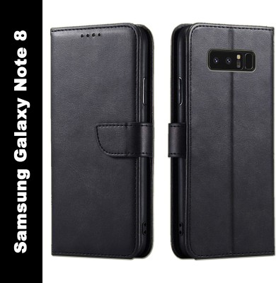 Slugabed Flip Cover for Samsung Galaxy Note 8(Black, Shock Proof, Pack of: 1)
