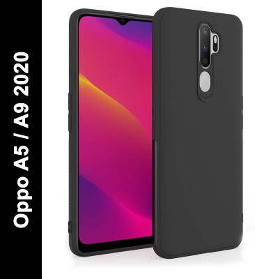 GadgetM Back Cover for Oppo A9 2020, Oppo A5 2020(Black, Camera Bump Protector, Pack of: 1)