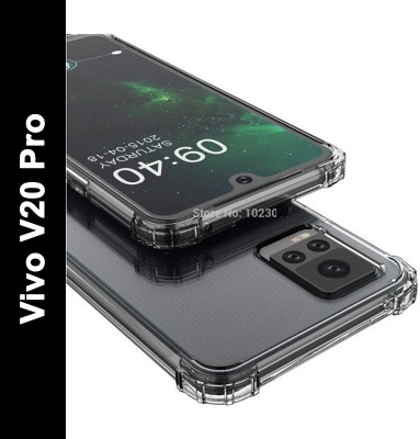 NewSelect Back Cover for Vivo V20 Pro(Transparent, Grip Case, Pack of: 1)