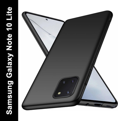 RUNICHA Back Cover for Samsung Galaxy Note10 Lite(Black, Grip Case, Pack of: 1)