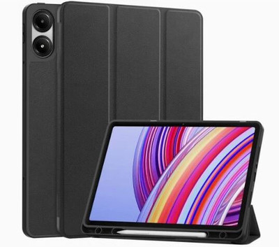 AGEIS Flip Cover for Redmi Pad Pro 5G 12.1 inch (Pencil Holder)(Black, Shock Proof, Pack of: 1)