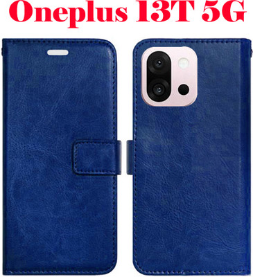 Shanno Enterprises Flip Cover for ONEPLUS 13T 5G(Blue, Pack of: 1)