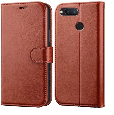 Casesily Flip Cover for Xiaomi MI 6 Leather Wallet Case(Brown, Cases with Holder, Pack of: 1)