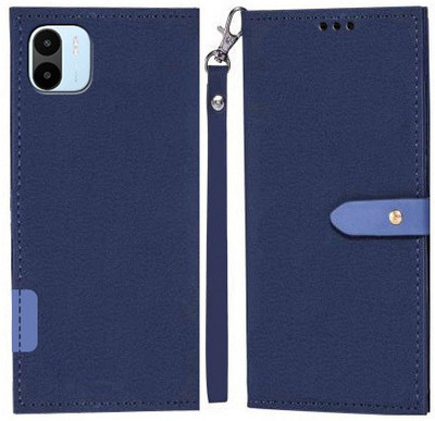 YAYAVAR Flip Cover for Mi A1, Redmi A1 2022, Redmi A2 2023(Blue, Grip Case, Pack of: 1)