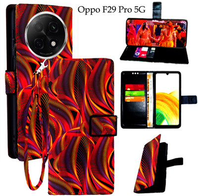 Toklot Flip Cover for Oppo F29 Pro 5G(Red, Pack of: 1)