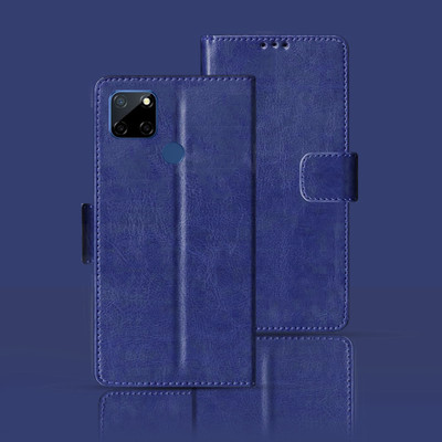 Kalua Mall Flip Cover for Realme C12(Blue, Magnetic Case, Pack of: 1)