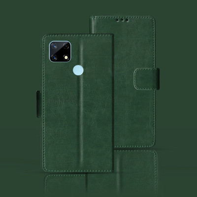 Kalua Mall Flip Cover for Realme Narzo 20(Green, Pack of: 1)