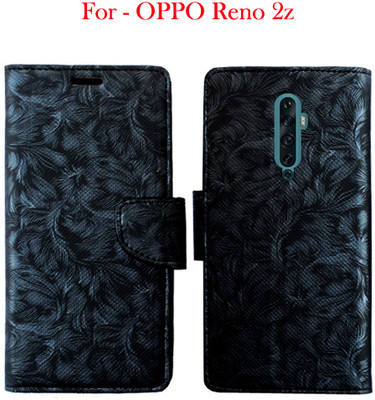 Toklot Flip Cover for OPPO Reno 2z(Black, Pack of: 1)