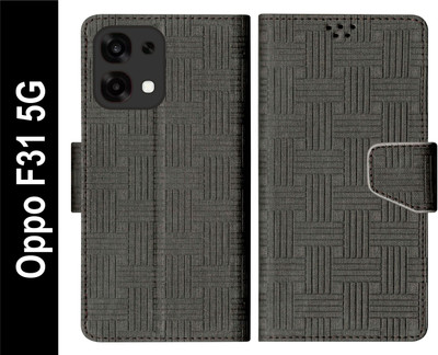 SBMS Flip Cover for Oppo F31 5G Back Cover Case with Magnatic Closure(Black, Shock Proof, Pack of: 1)