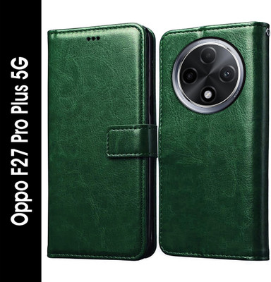 Casotec Flip Cover for Oppo F27 Pro 5G, Oppo F27 Pro Plus 5G(Green, Pack of: 1)