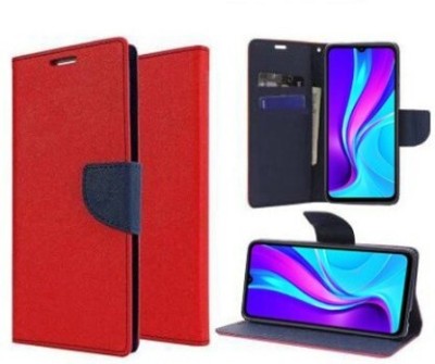 Rahishi Flip Cover for Realme C20(Red, Dual Protection, Pack of: 1)