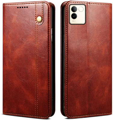 GoPerfect Protective Case for iQOO Z7 Pro Vivo T2 Pro 5G (Best Selling) Most Awaited Premium Leather Flip Back Cover(Red, Pack of: 1)