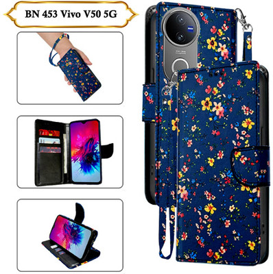 PARGO Flip Cover for Vivo V50 5G(Blue, Pack of: 1)