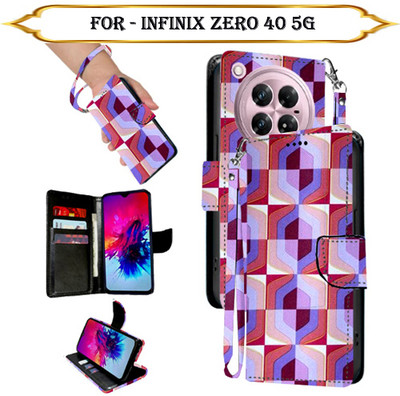 SALGO Flip Cover for Infinix Zero 40 5G(Multicolor, Pack of: 1)