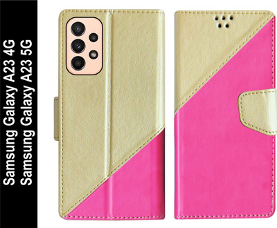 SBMS Flip Cover for Samsung Galaxy A23 4G / Samsung A23 5G Back Cover Case(Pink, Shock Proof, Pack of: 1)