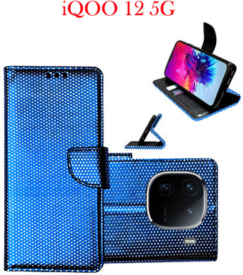 Toklot Flip Cover for iQOO 12 5G(Blue, Pack of: 1)