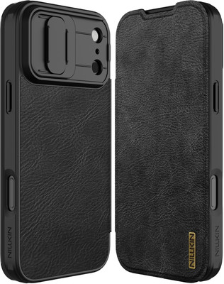 Nillkin Flip Cover for Apple iPhone 17 Pro Max(Black, Cases with Holder, Pack of: 1)
