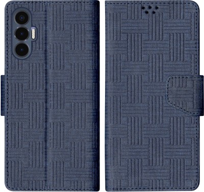 SScase Flip Cover for Tecno Pova 3(Blue, Shock Proof, Pack of: 1)