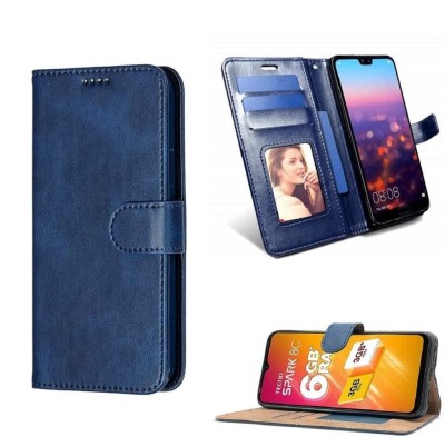 COVERNEW Flip Cover for Mi REDMI 13c 5G / Poco M6 5G(Blue, Magnetic Case, Pack of: 1)