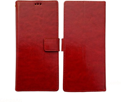 ComboArt Flip Cover for Micromax BHARAT 3(Red, Dual Protection, Pack of: 1)