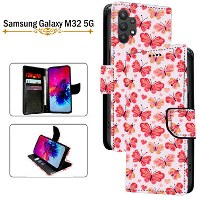 PARGO Flip Cover for Samsung Galaxy M32 5G(Red, Pack of: 1)