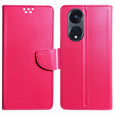 Toklot Flip Cover for Oppo A1 Pro(Pink, Pack of: 1)